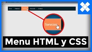 como hacer menu de navegacion en html [upl. by Roane124]