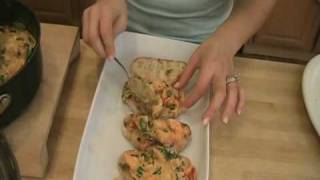 Creamy Shrimp Bruschetta Recipe by Laura Vitale [upl. by Klepac133]