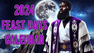 2024 Hebrew Feast Day Calendar  Israelite Teaching [upl. by Nylorahs671]