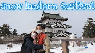 WINTER FESTIVAL Part 2  Snow Lantern Festival Go Pro Travel Vlogwelas adventure in JapanVlog44 [upl. by Estelle]