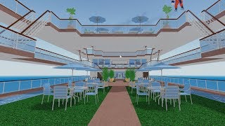 Building An Atrium Roblox Cruise Ship Tycoon [upl. by Annavaj]