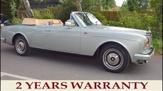 1986 Rolls  Royce Corniche Convertible [upl. by Nekial]