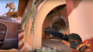 Tactical Knife Skin showcase  Valorant Closed Beta [upl. by Ecirtaed]