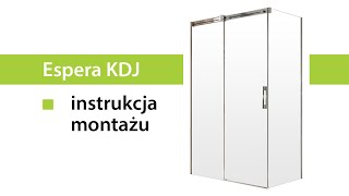 Montaż kabiny prysznicowej  Radaway Espera KDJ [upl. by Casar]