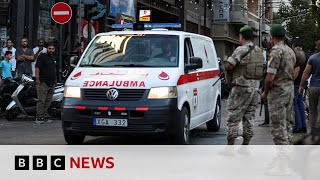 Hundreds of Hezbollah members reportedly injured by exploding pagers  BBC News [upl. by Hagan868]