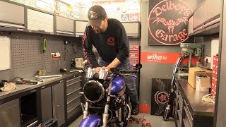 Delboys Garage Quick and Easy Motorcycle Fork Alignment [upl. by Enowtna]