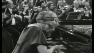 Yvonne Lefébure Robert Schumann 3ème mouvement du concerto pour piano et orchestre [upl. by Ydnerb275]