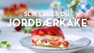 Jordbærkake oppskrift  TINE Kjøkken [upl. by Masao976]