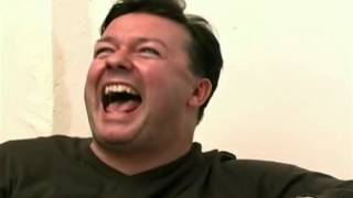 Meet Karl Pilkington  Ricky Gervais laughing [upl. by Eibbob]