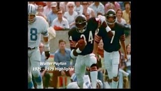 Walter Payton  The Early Years 1975  1979 Highlights [upl. by Aroved]