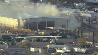 Building fire burns in north Phoenix [upl. by Kcirdahs]