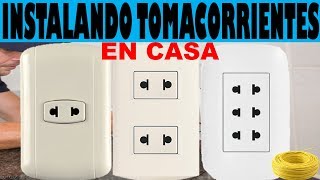 Cómo instalar un TOMACORRIENTE [upl. by Ayanad]