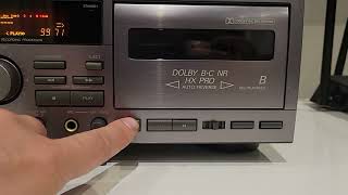 JVC TDW309 cassette deck test [upl. by Hseyaj]