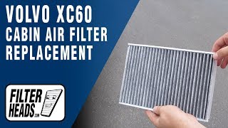 How to Replace Cabin Air Filter 2016 Volvo XC60  AQ1176C [upl. by Notselrahc]