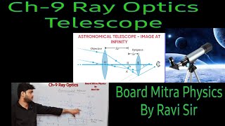 Telescope Reflecting and Refracting Class 12 BoardMitraPhysics [upl. by Kulsrud]