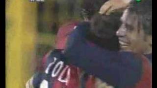 Gianfranco Zola goal Cagliari Juventus 11 commento caressa [upl. by Annyrb]