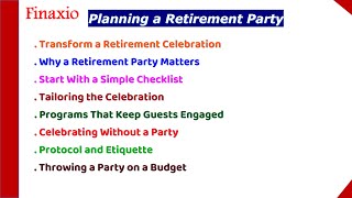 Planning a Retirement Party  A to Z [upl. by Innoj]