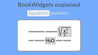 How to create an quotEquationsquot question in BookWidgets [upl. by Mlohsihc]