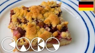 PFLAUMENKUCHEN MIT STREUSEL Rezept [upl. by Salomi765]