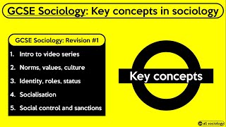 GCSE Sociology Revision from allsociology  Key concepts in Sociology Episode 1 [upl. by Assitruc64]