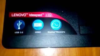 Lenovo Ideapad 110 Windows installation [upl. by Dnalro]