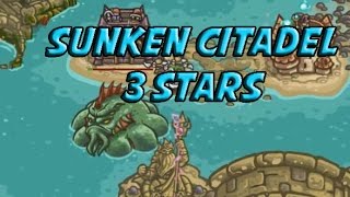 Sunken Citadel  3 Stars Veteran  Kingdom Rush Frontiers Rising Tides [upl. by Anoo]