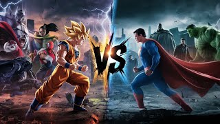 Goku Vs Superman Vs Saitama Superheroes Epic Battle Hulk Naruto spiderman batman freiza [upl. by Melise]