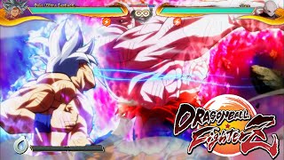 Ultra Instinct Goku vs Jiren but with Dragon Ball FighterZ HUD [upl. by Leiruh]