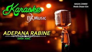 KARAOKE ADEPANA RABINE  Dian Anic [upl. by Ihpen]