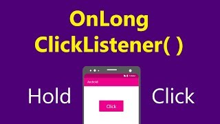 OnLongClickListener button Long press  hold implementation ANDROID  JAVA [upl. by Gytle182]