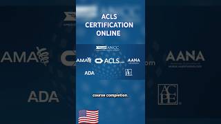 ACLS CERTIFICATION ONLINE shorts acls certification onlinelearning [upl. by Novar]