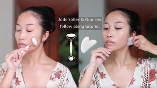 Daily Jade Roller amp Gua Sha follow along tutorial [upl. by Olette752]