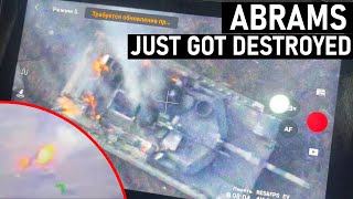 Abrams Just Got Destroyed First Abrams Loss in Ukraine [upl. by Kalbli]