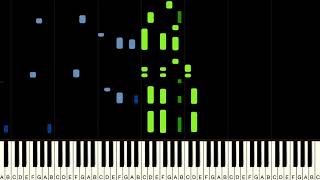 WELLERMAN Sea Shanty  Piano Tutorial Synthesia plus Sheets [upl. by Votaw]