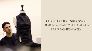 Christopher Esber SS25 Design Inspiration amp Beauty with Biologique Recherche  Paris Fashion Week [upl. by Clementi]