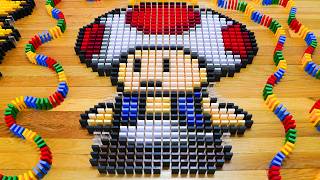 50 INGENIOUS Domino Tricks ft Mario amp Toad  Best of Hevesh5 14 [upl. by Edithe]