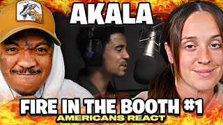 Americans React to Akala  FIRE IN THE BOOTH Part 1  Reaction [upl. by Johnston937]