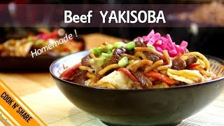 Homemade Beef Yakisoba in 30 Minutes [upl. by Nerine]