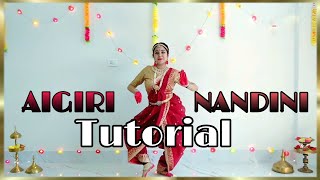 Ai Giri Nandini Dance Tutorial  Durga Puja Special [upl. by Gawain]