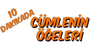 10dkda CÜMLENİN ÖĞELERİ [upl. by Waltner]