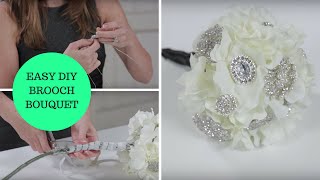 Easy DIY Brooch Bouquet a HowTo Wedding Project [upl. by Kile]