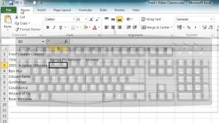 Excel 2010 Tutorial For Beginners 2  Enter amp Edit Text and Numbers Microsoft Excel [upl. by Ajin]