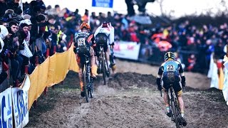 Elite Men’s Race Highlights  201516 Cyclocross World Cup  Koksijde Belgium [upl. by Kealey]