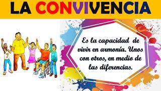 LA CONVIVENCIA  VIDEO PARA NIÑOS [upl. by Aleyam]