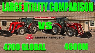 Massey Ferguson Utility Tractor Comparison 4600M vs 4700 Global [upl. by Baiel114]