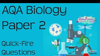 AQA Biology Paper 2  148 QuickFire Questions GCSE 91 Revision for Combined Science or Biology [upl. by Redmer]