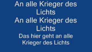 Silbermond  Krieger Des Lichts Lyrics [upl. by Aloiv]