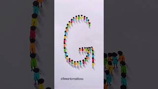 3d Art of letter G 😍💕✨ bmartcreations 3d 3dart shorts youtubeshorts song art creative love [upl. by Aneroc]