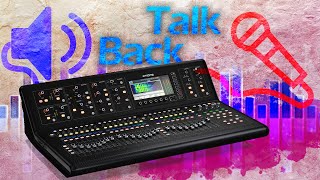 X32M32 TalkBack setup record auto dim busses [upl. by Oicneserc]