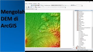 Tutorial ArcGIS  Membuat Kontur Ketinggian Kemiringan Lereng dan Hillshade Mengolah DEM [upl. by Ynaffital647]